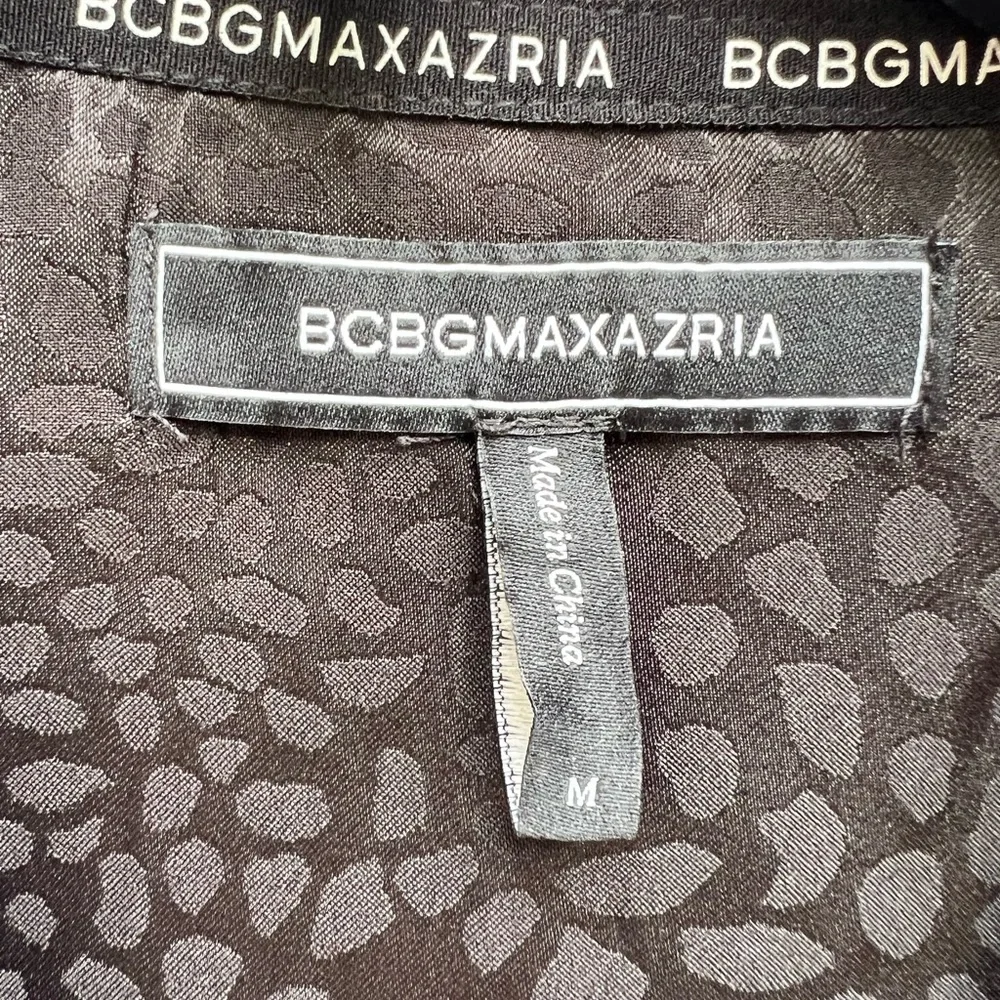 BCBGMaxazria Black Animal Jacquard Pant Alabaster Pajamas Women’s Med NWT NEW